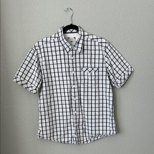 Jeffrey Campbell Black and White Plaid Shirt